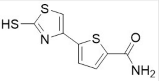 2-甲酰胺-5-(2-巯基-1,3-噻唑-4-基)-噻吩   阿罗洛尔中间体,5-(2-mercaptothiazol-4-yl)thiophene-2-carboxamide