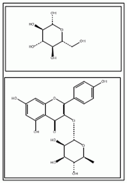 百蕊草素I,Kaempferol-3-O-glucorhamnoside