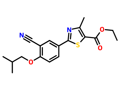 2-(3-氰基-4-异丁氧基苯基)-4-甲基噻唑-5-甲酸乙酯,ethyl 2-(3-cyano-4-isobutoxyphenyl)-4-methylthiazole-5-carboxylate