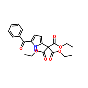5-苯甲酰基吡咯-2-甲烷三羧酸三乙酯,METHANETRICARBOXYLIC ACID, (5-BENZOYL-1H-PYRROL-2-YL)-, TRIETHYL ESTER