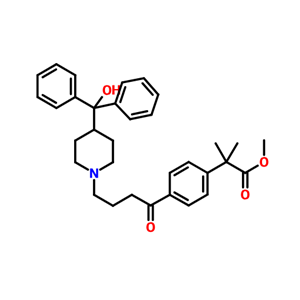 2-[4-[4-[4-(羥基二苯甲基)-1-哌啶基]-1-氧代丁基]苯基]-2,2-二甲基乙酸甲酯