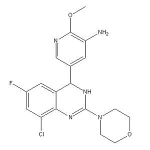 5-(8-chloro-6-fluoro-2-morpholino-3,4-dihydroquinazolin-4-yl)-2-methoxy-pyridin-3-amine