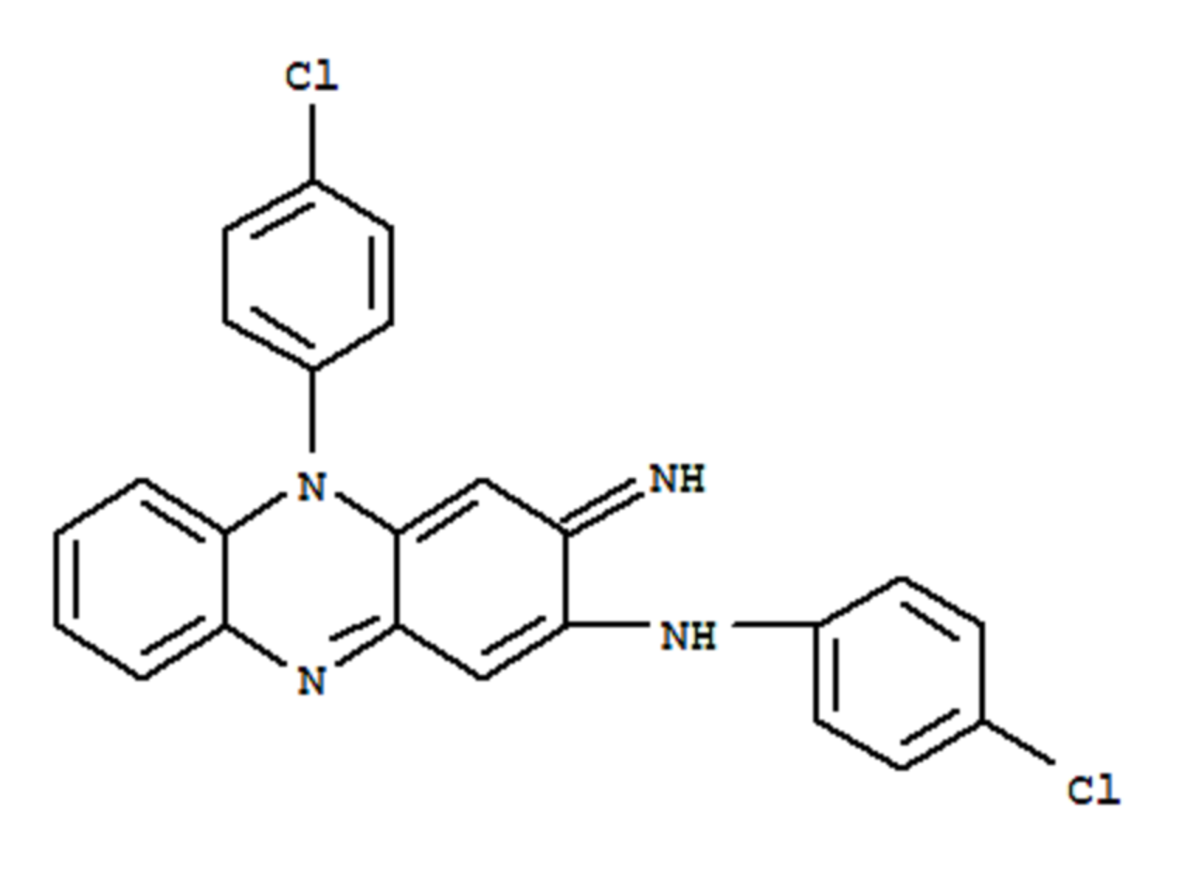 2-对氯苯胺基-5-对氯苯基-3,5-二氢-3-亚胺基吩嗪,N,5-bis(4-chlorophenyl)-3,5-dihydro-3-imino-2-Phenazinamine