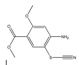 2-甲氧基-4-氨基-5-硫氰基苯甲酸甲酯,Methyl 4-amino-2-methoxy-5-thiocyanobenzoate