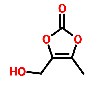 4-(羟甲基)-5-甲基-[1,3]二氧杂环戊烯-2-酮,4-(hidroximetil)-5-metil-1,3-dioxol-2-ona