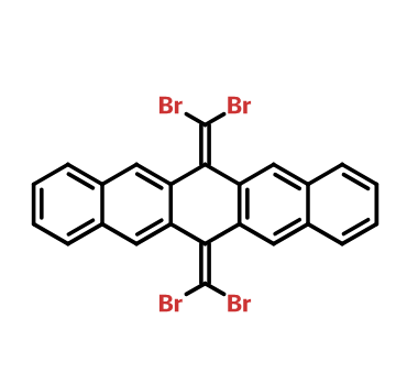 6,13-bis(dibromomethylene)-6,13-dihydropentacene,6,13-bis(dibromomethylene)-6,13-dihydropentacene