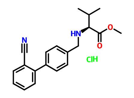 N-[(2'-氰基联苯-4-基)甲基]-L-缬氨酸甲酯盐酸盐,L-VALINE, N-[(2'-CYANO[1,1'-BIPHENYL]-4-YL)METHYL]-, METHYL ESTER, MONOHYDROCHLORIDE