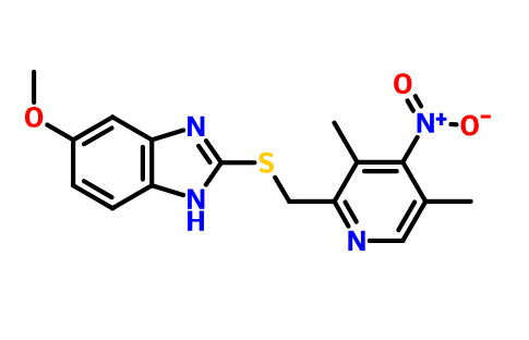 4-去甲氧基-4-硝基奥美拉唑硫醚,4-Desmethoxy-4-nitro Omeprazole Sulfide