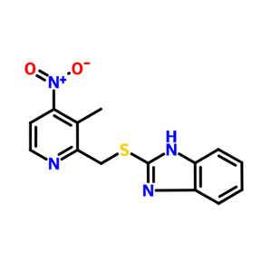 2-[[(4-硝基-3-甲基-2-吡啶)-2-甲基]硫代]-1H-苯并咪唑,2-[[(4-Nitro-3-Methyl-2-Pyridinyl)-2-Methyl]Thio]-1H-Benzimidazole