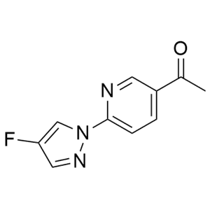 1-(6-(4-fluoro-1H-pyrazol-1-yl)pyridin-3-yl)ethan-1-one