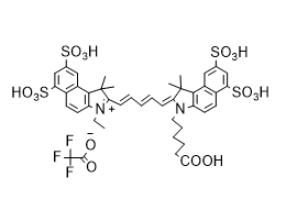 2-[5-[3-(5-羧基戊基)-1,3-二氫-1,1-二甲基-6,8-二磺基-2H-苯并[e]吲哚-2-亞基]-1,3-戊二烯基]-3-乙基-1,1-二甲基-6,8-二磺基-1H-苯并[e]吲哚鎓內(nèi),cy5.5