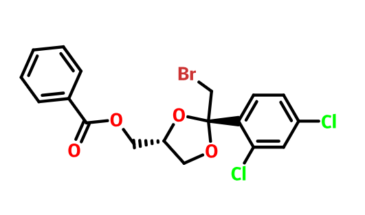 顺式溴代酯,cis-2-(Bromomethyl)-2-(2,4-dichlorophenyl)-1,3-dioxolane-4-ylmethyl benzoate