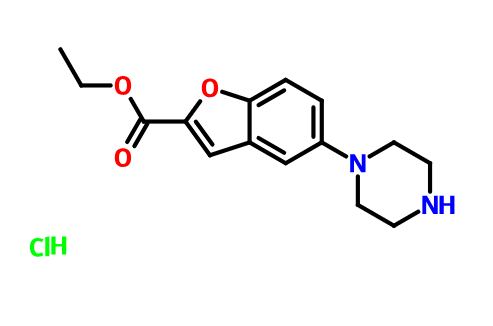 5-(1-哌嗪基)-2-苯并呋喃羧酸乙酯盐酸盐,5-(1-piperazinyl)-2-Benzofurancarboxylic acid ethyl ester Monohydrochloride