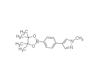 1-methyl-4-[4-(4,4,5,5-tetramethyl-1,3,2-dioxaborolan-2-yl)phenyl]pyrazole