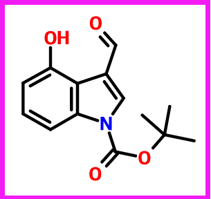 3-甲酰基-4-羟基吲哚-1-羧酸叔丁酯,1-Boc-3-Formyl-4-hydroxyindole