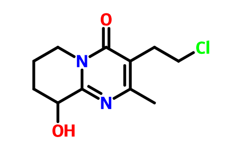 帕利哌酮杂质N,3-(2-Chloroethyl)-6,7,8,9-tetrahydro-9-hydroxy-2-methyl-4H-pyrido[1,2-a]pyrimidin-4-one