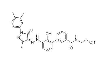 艾曲泊帕乙醇胺雜質(zhì)07,(Z)-3'-(2-(1-(3,4-dimethylphenyl)-3-methyl-5-oxo-1,5-dihydro-4H- pyrazol-4-ylidene)hydrazineyl)-2'-hydroxy-N-(2-hydroxyethyl)-[1,1'- biphenyl]-3-carboxamide