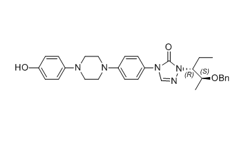 泊沙康唑雜質36,1-((2S,3R)-2-(benzyloxy)pentan-3-yl)-4-(4-(4-(4-hydroxyphenyl) piperazin-1-yl)phenyl)-1H-1,2,4-triazol-5(4H)-one