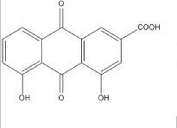 大黃酸、山扁豆酸、1,8-二羥基-3-羧基蒽醌,Rhein