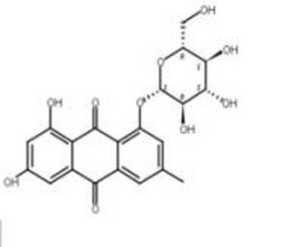大黄素-1-O-葡萄糖苷,Emodin-1-O-glucoside