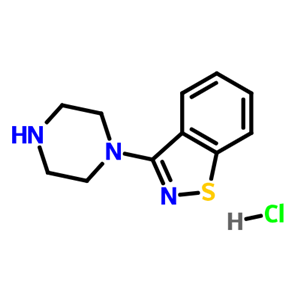 3-(1-哌嗪基)-1,2-苯并异噻唑盐酸盐