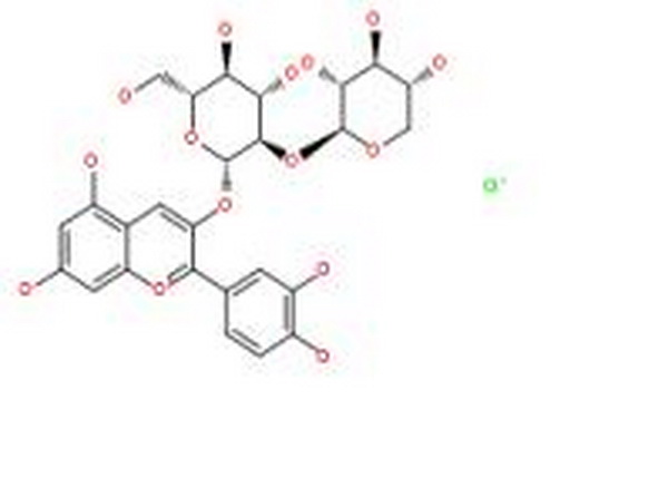 氯化矢車菊素-3-桑布雙糖苷,Cyanidin-3-O-sambubioside chloride