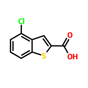 4-氟-1-苯并噻吩-2-羧酸,4-CHLORO-1-BENZOTHIOPHENE-2-CARBOXYLIC ACID