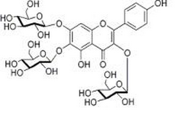 6-羟基山奈酚-3,6,7-三-O-葡萄糖苷,6-Hydroxykaempferol-3,6,7-triglucoside