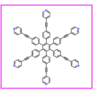 4,4'-((3',4',5',6'-tetrakis(4-(pyridin-4-ylethynyl)phenyl)-[1,1':2',1''-terphenyl]-4,4''-diyl)bis(ethyne-2,1-diyl))dipyridine