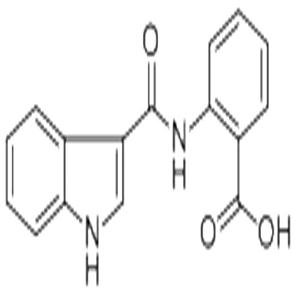 2-(1H-Indole-3-carboxamido)benzoic acid