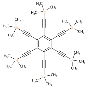 六（三甲硅基乙炔基）苯,Hexakis-[(trimethylsilyl)ethynyl]benzene