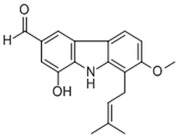 1-Prenyl-2-methoxy-6-formyl-8-hydroxy-9H-carbazole