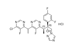 伏立康唑杂质15-1,(2R,3S)-3-(6-(1-(6-chloro-5-fluoropyrimidin-4-yl)ethyl)-5-fluoropyrimidin-4-yl)-2-(2,4-difluorophenyl)-1-(1H-1,2,4-triazol-1-yl)butan-2-ol hydrochloride