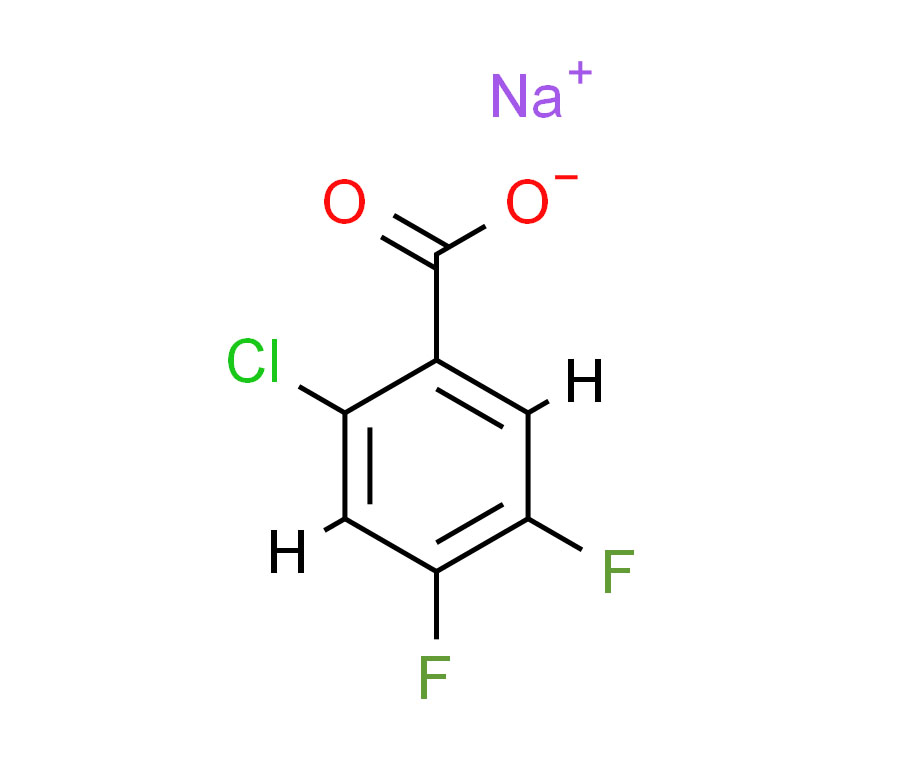 Sodium 2-chloro-4,5-difluorobenzoate,Sodium 2-chloro-4,5-difluorobenzoate