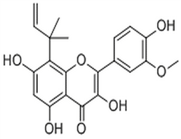 8-(1,1-Dimethyl-2-propenyl)-3'-methoxykaempferol