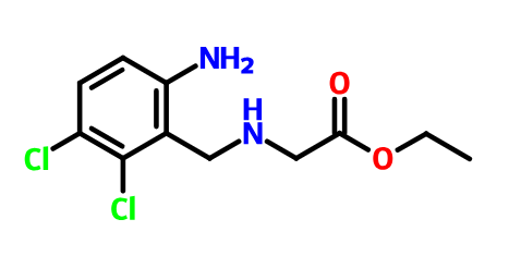 N-(2,3-二氯-6-氨基苄基)甘氨酸乙酯,Ethyl N-(2,3-dichloro-6-aminobenzyl)glcycine