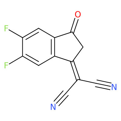 5,6-二氟-3-(二氰基亞甲基)靛酮,2-(5,6-difluoro-3-oxo-2,3-dihydro-1H-inden-1-ylidene)malononitrile