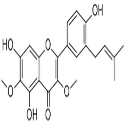 5,7,4'-Trihydroxy-3,6-dimethoxy-3'-prenylflavone,5,7,4'-Trihydroxy-3,6-dimethoxy-3'-prenylflavone