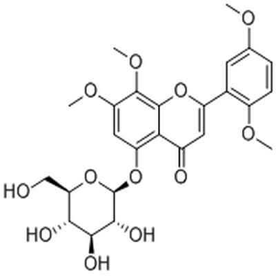 5-Hydroxy-7,8,2',5'-tetramethoxyflavone 5-O-glucoside,5-Hydroxy-7,8,2',5'-tetramethoxyflavone 5-O-glucoside