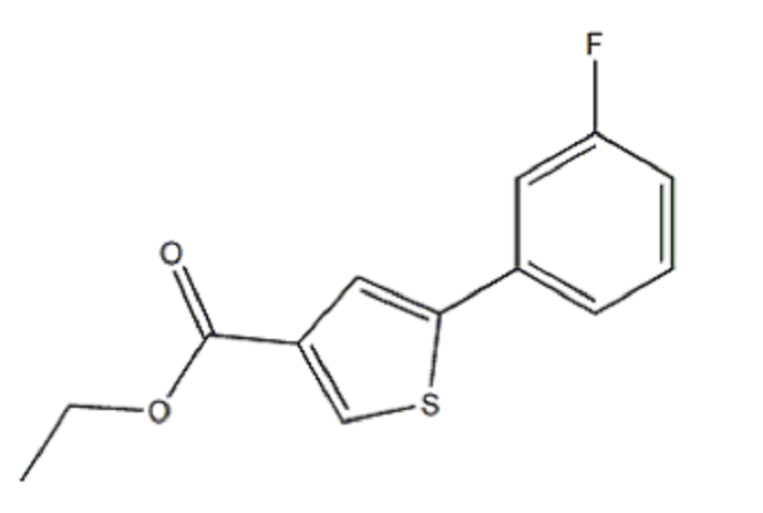 乙基 5-(3-氟苯基)噻吩-3-甲酸基酯,ethyl 5-(3-fluorophenyl)thiophene-3-carboxylate