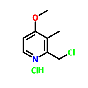 124473-12-7；2-氯甲基-3-甲基-4-甲氧基吡啶盐酸盐