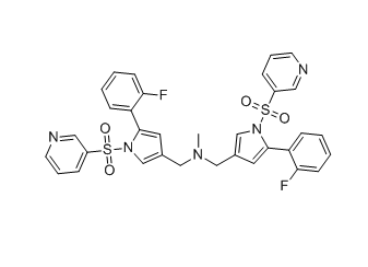 沃諾拉贊雜質(zhì)29（單體）,1-(5-(2-fluorophenyl)-1-(pyridin-3-ylsulfonyl)-1H-pyrrol-3-yl)-N-((5-(2-fluorophenyl)-1-(pyridin-3-ylsulfonyl)-1H-pyrrol-3-yl)methyl)-N-methylmethanamine