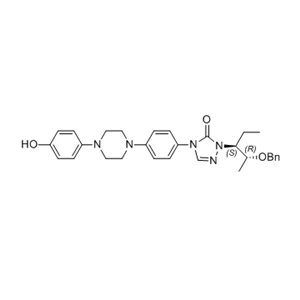 泊沙康唑杂质37,1-((2R,3S)-2-(benzyloxy)pentan-3-yl)-4-(4-(4-(4-hydroxyphenyl) piperazin-1-yl)phenyl)-1H-1,2,4-triazol-5(4H)-one