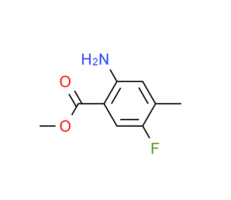 methyl 2-amino-5-fluoro-4-methylbenzoate,methyl 2-amino-5-fluoro-4-methylbenzoate