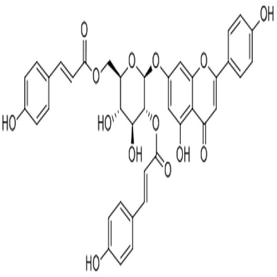 Apigenin 7-O-(2'',6''-di-O-E-p-coumaroyl)glucoside,Apigenin 7-O-(2'',6''-di-O-E-p-coumaroyl)glucoside