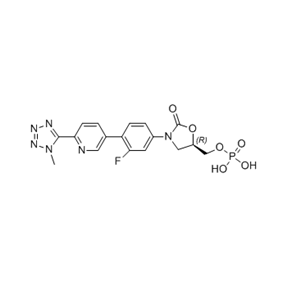 特地唑胺杂质02,(R)-(3-(3-fluoro-4-(6-(1-methyl-1H-tetrazol-5-yl)pyridin-3-yl)phenyl)-2-oxooxazolidin-5-yl)methyl dihydrogen phosphate