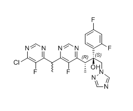 伏立康唑杂质15-2,(2S,3R)-3-(6-(1-(6-chloro-5-fluoropyrimidin-4-yl)ethyl)-5-fluoropyrimidin-4-yl)-2-(2,4-difluorophenyl)-1-(1H-1,2,4-triazol-1-yl)butan-2-ol