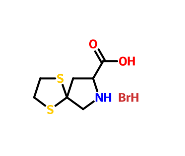 1,4-二硫-7-氮杂螺[4,4]壬烷-8-羧酸氢溴酸盐,1,4-Dithia-7-azaspiro[4,4]nonane-8-carboxylic acid hydrobromide