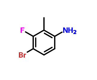 4-溴-3-氟-2-甲基苯胺,4-bromo-3-fluoro-2-methylaniline