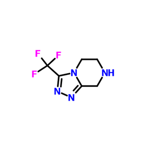 3-(三氟甲基)-5,6,7,8-四氢-[1,2,4]三唑并[4,3-a]吡嗪盐酸盐,3-(Trifluoromethyl)-5,6,7,8-tetrahydro-[1,2,4]triazolo[4,3-a]pyrazine hydrochloride